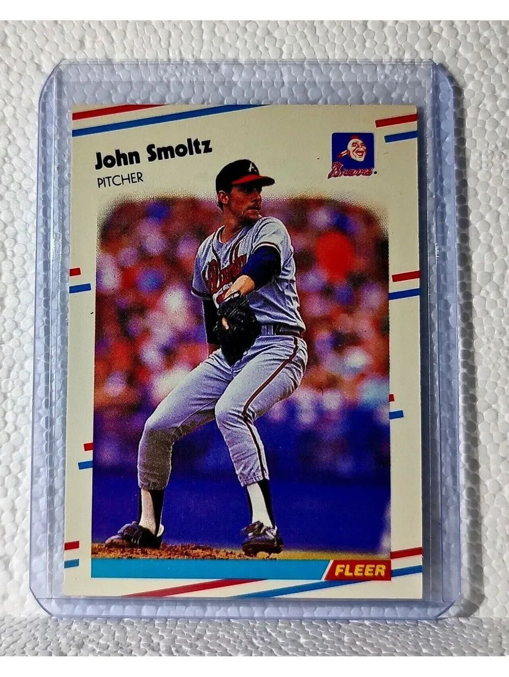 John Smoltz 1988 Fleer MLB #U-74 Baseball Card Atlanta Braves